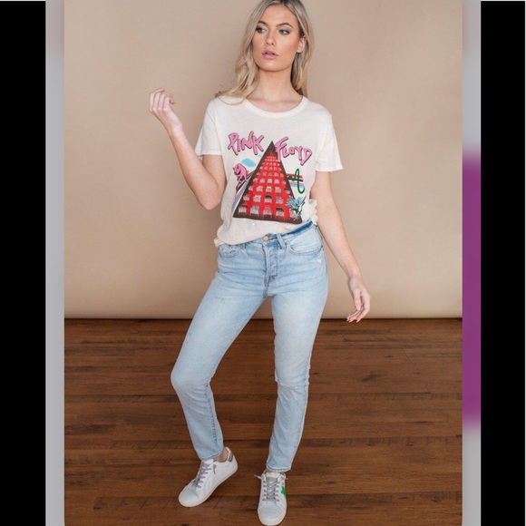 Chaser Pink Floyd Cotton Jersey Crew Neck Band Tee - Picture 5 of 11